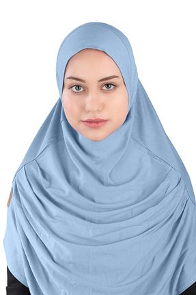 روسری آبی پلی استر Ecardin - کد 864752196
