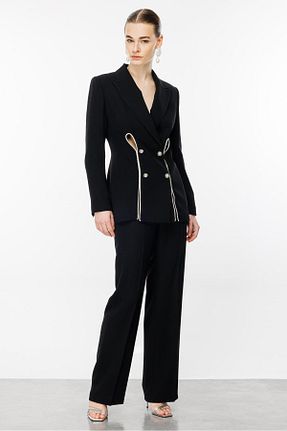 شلوار مشکی زنانه بافتنی Moda İlgi - کد 843520286