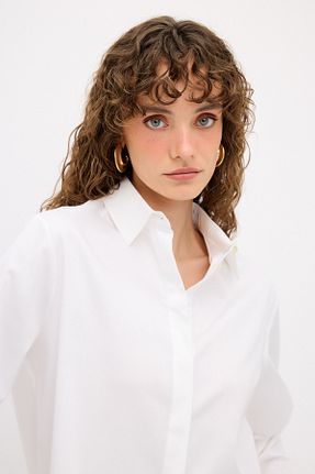 پیراهن سفید زنانه Fitted adL - کد 859374547