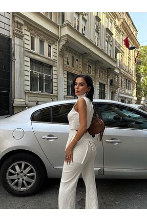 لباس بژ زنانه بافتنی Mia - کد 864766628