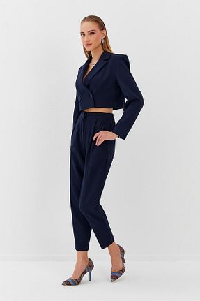ست بالاتنه و پائین تنه سرمه ای زنانه پلی استر Nish&Chic - کد 864766166