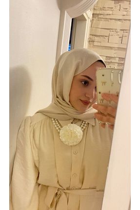 گردنبند مروارید بژ مروارید فرهنگی ENT COLLECTİON - کد 841137066
