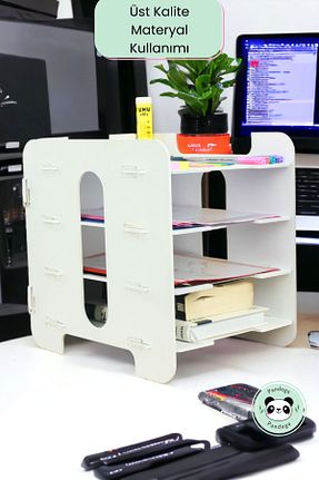 نظم دهنده رو میزی سفید Pandogo - کد 767103345