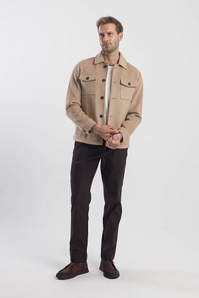 کاپشن قهوه ای مردانه رگولار Jakamen - کد 864758119