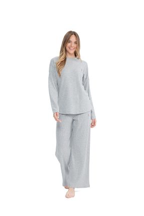 ست لباس راحتی طوسی زنانه ساده U.S. Polo Assn. - کد 864766730