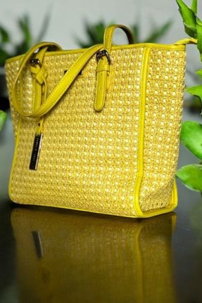 کیف دستی زرد زنانه ابعاد بزرگ Michelle COCO - کد 862329548