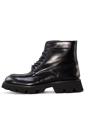 بوت / نیم بوت مشکی مردانه چرم خالص Gusse - کد 864769286
