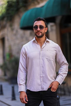 پیراهن بژ مردانه رگولار PASSERO - کد 864777808
