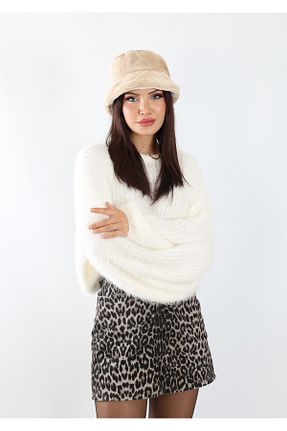 کلاه بژ زنانه پلی استر Lupin - کد 863493380