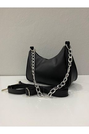 کیف دوشی مشکی زنانه چرم مصنوعی ErcanBag - کد 864777981