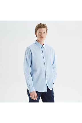 پیراهن آبی مردانه رگولار Nautica - کد 680115302