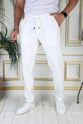 شلوار سفید زنانه لیکرا PHANTOM JEANS - کد 839542632