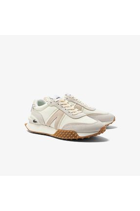 کفش اسنیکر بژ زنانه بند دار Lacoste - کد 756440315