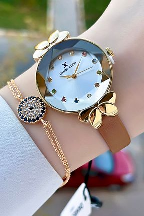 ساعت مچی قهوه ای زنانه 31-34 میلی متر Daniel Klein - کد 381795058