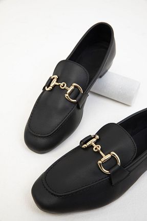کفش لوفر مشکی زنانه چرم مصنوعی SOHO - کد 859993370