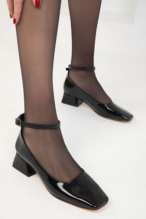 کفش پاشنه بلند کلاسیک مشکی زنانه چرم مصنوعی SOHO - کد 859994599