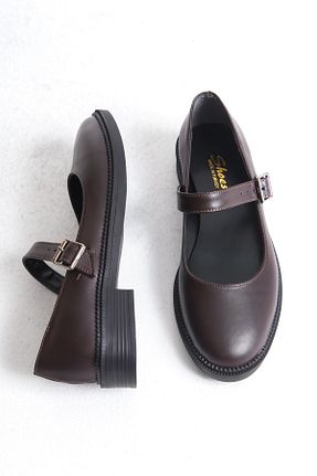 کفش کلاسیک قهوه ای زنانه چرم لاکی Shoesers - کد 864788914