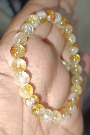 دستبند جواهر زرد زنانه سنگ طبیعی TAŞÇIZADE - کد 864786227