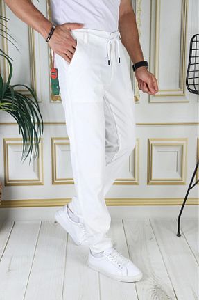 شلوار سفید زنانه لیکرا PHANTOM JEANS - کد 839542632