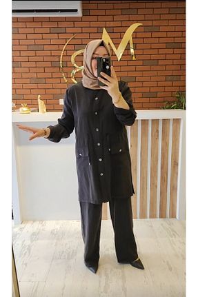 ست بالاتنه و پائین تنه مشکی زنانه بافتنی Meryemce Butik - کد 864097605