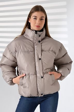 کاپشن قهوه ای زنانه Bomber GAREN - کد 864790499