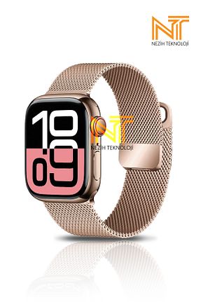 بند ساعت هوشمند صورتی Nezih Case - کد 864286260