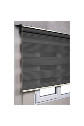 پرده کشوئی طوسی Zebra Yıldız stor - کد 864800172