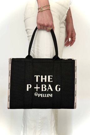 کیف دستی مشکی زنانه ابعاد بزرگ By Pellini - کد 835939841