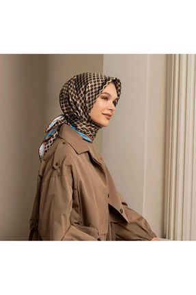 روسری قهوه ای İpek Tivil Armine - کد 864857819