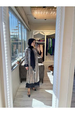 لباس حجاب قهوه ای زنانه A-line Invee - کد 834745000