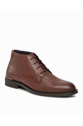 بوت / نیم بوت قهوه ای مردانه پاشنه تخت Tommy Hilfiger - کد 864910251