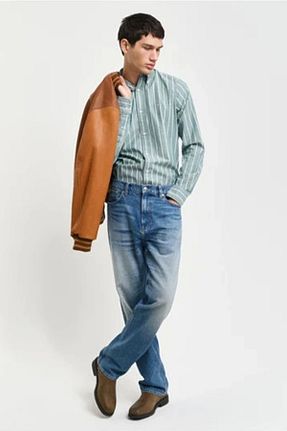 پیراهن سبز مردانه رگولار Gant - کد 864926584