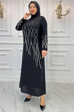 لباس حجاب مشکی زنانه رگولار Amine Hüma - کد 808729962