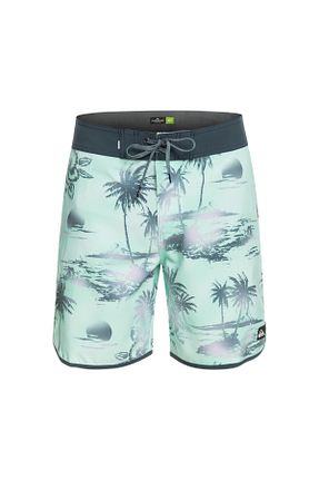 شلوارک ساحلی فیروزه ای مردانه مخلوط پلی استر Quiksilver - کد 729695555
