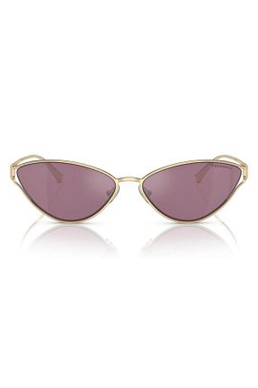 عینک آفتابی طلائی زنانه UV400 Tiffany - کد 864975610