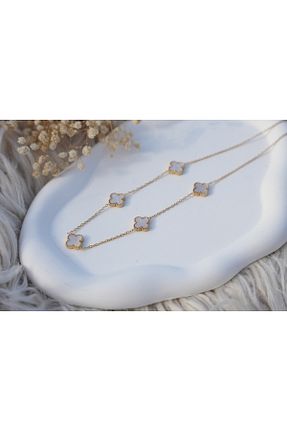 گردنبند استیل ( فولاد ) طلائی زنانه استیل (فولاد) dilos accessory - کد 864942089