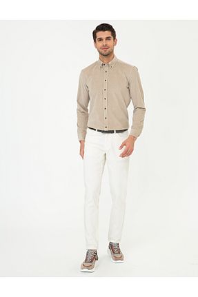 شلوار نباتی مردانه پارچه Pierre Cardin - کد 856890532