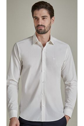 پیراهن بژ مردانه اسلیم فیت BENEZZO - کد 849225407