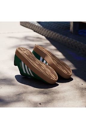 کفش اسنیکر سبز زنانه چرم مصنوعی adidas - کد 838684653