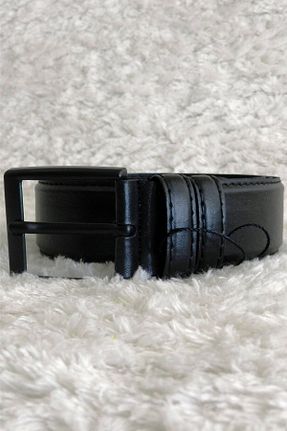 کمربند مشکی مردانه چرم مصنوعی Shine Leather - کد 862141272