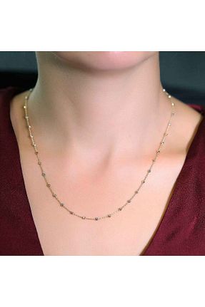 گردنبند طلا طلائی زنانه 14 عیار Altınbeyi - کد 219079875