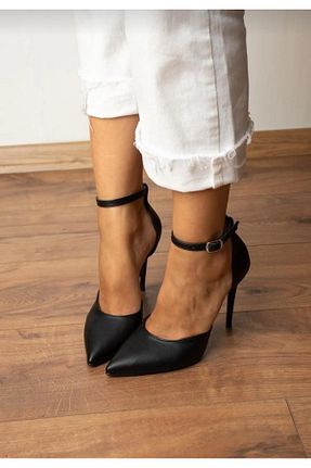 کفش استایلیتو مشکی پاشنه نازک ACMZ SHOES - کد 865178713