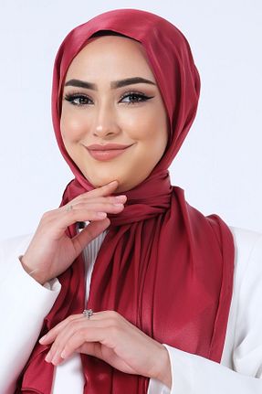 شال زرشکی زنانه پلی استر HAREM SCARF - کد 849776300