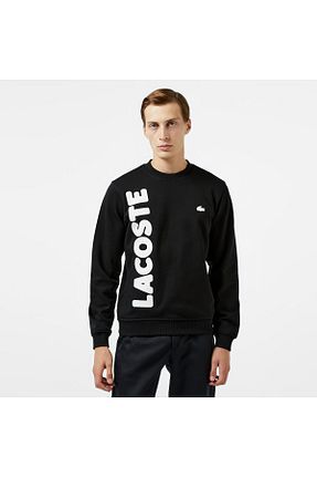 سوئیشرت مشکی مردانه ساده Lacoste - کد 861792505
