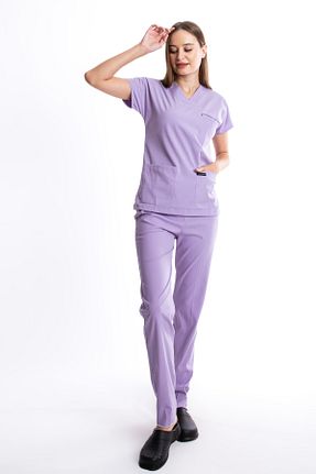 لباس کار بنفش VİZYON UNIFORM - کد 764887091