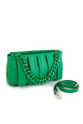 کیف دوشی سبز زنانه چرم مصنوعی Nas Bag - کد 815856625