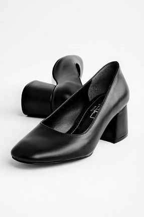 کفش پاشنه بلند کلاسیک مشکی زنانه پارچه LAL SHOES & BAGS - کد 777169625