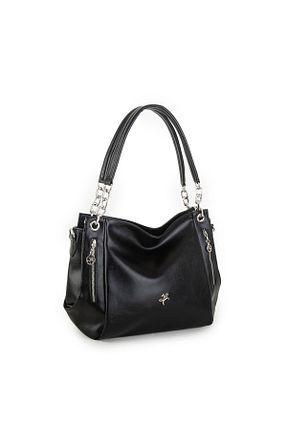 کیف دوشی مشکی زنانه چرم مصنوعی Nas Bag - کد 787320456