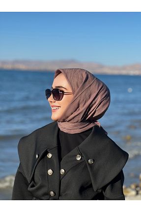 شال صورتی زنانه پنبه ای QASSA SHAL - کد 864992526