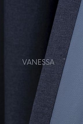 پرده زمینه سرمه ای پلی استر VANESSA PERDE - کد 864989317